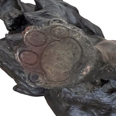 Morimitsu, Lion Sculpture, 1800s, Bronze for sale at Pamono