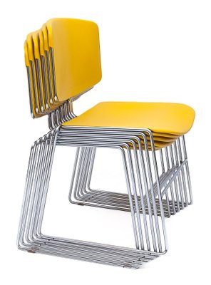 Vintage Max Stapelstühle, 1970er, 6er Set bei Pamono kaufen