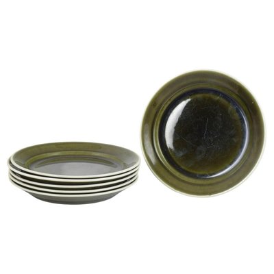 Vardag Plates in Stoneware by Stig Lindberg for Gustavsberg, 1960s