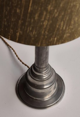 Art Nouveau Pewter No. 696 Table Lamp by Just Andersen, Denmark