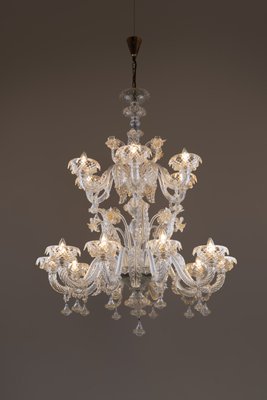 Murano Glass Chandelier from Barovier and Toso, 1980s for sale at
