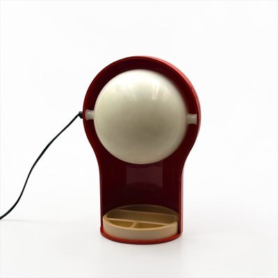 Red Telegono Desk Lamp by Vico Magistretti for Artemide, Italy