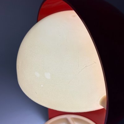 Red Telegono Desk Lamp by Vico Magistretti for Artemide, Italy