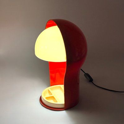 Red Telegono Desk Lamp by Vico Magistretti for Artemide, Italy