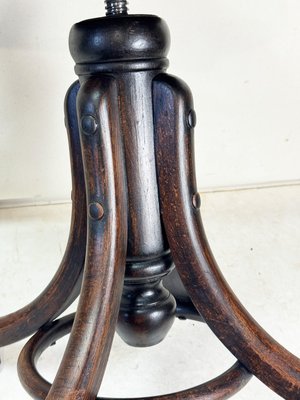 Art Deco Adjustable Piano Stool from Fischel, Former
