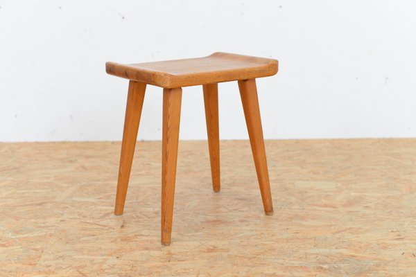 Visingsö Stool by Carl Malmsten for Svensk Fur, 1953 for
