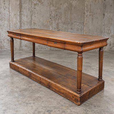 Antique French Drapers Table in Pine, 1900s, Set of 2 for sale at