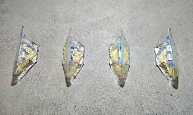 Vintage Murano Glass Wall Lights by Carlo Nason for A.V. Mazzega