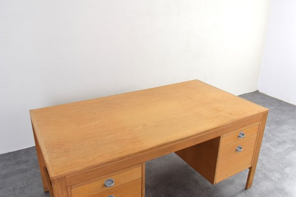 Mid-Century Oak Desk by Chr. Rasmussen for Randers Møbelfabrik