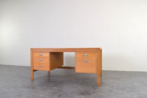 Mid-Century Oak Desk by Chr. Rasmussen for Randers Møbelfabrik