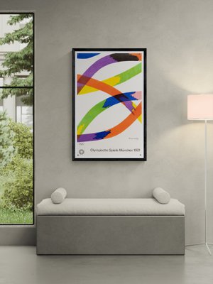 Olympia Lithograph Poster by Piero Dorazio, 1972 for sale at Pamono