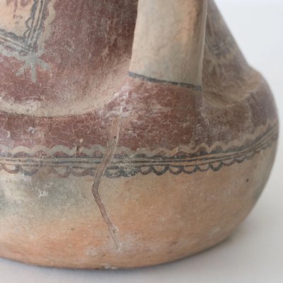 Antique Aït Chenacha Berber Kabyle Terracotta Jug, 1800s for sale