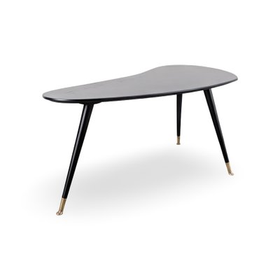 Schwarzer Mid-Century Modern Nierentisch bei Pamono kaufen