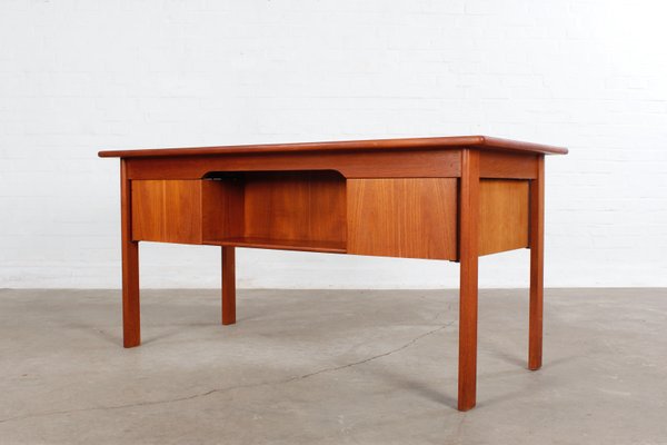 Danish Teakwood Desk by Imha Møbler, 1960s for sale at Pamono