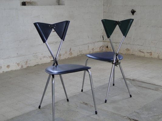 イタリア　Arrben BUTTERFLY vintage 1980年 Italian Butterfly Chair with Chromed Steel Tubing and Leather by
