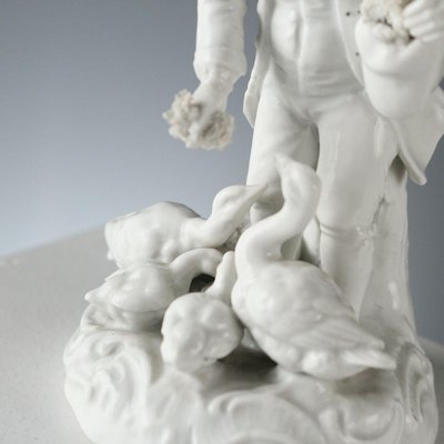 Weiße Porzellanfigur aus Dresden bei Pamono kaufen