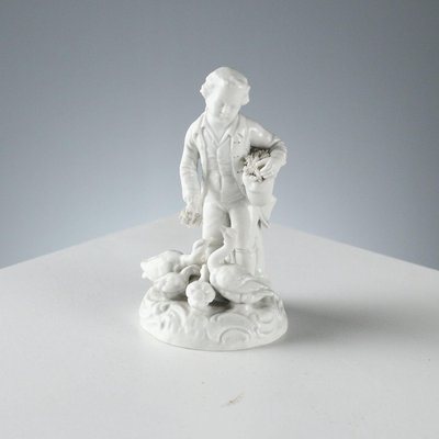 Weiße Porzellanfigur aus Dresden