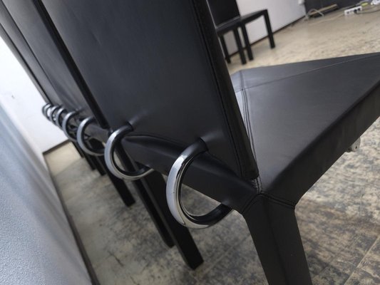 Arcadia Chairs in Leather from B&B Italia, Set of 8 for sale at Pamono