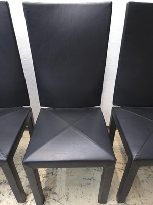 Arcadia Chairs in Leather from B&B Italia, Set of 8 for sale at Pamono