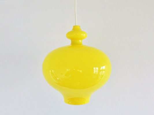 Yellow Glass Pendant Light yellow glass pendant lamp by hans agne jakobsson for markaryd 1960s 1