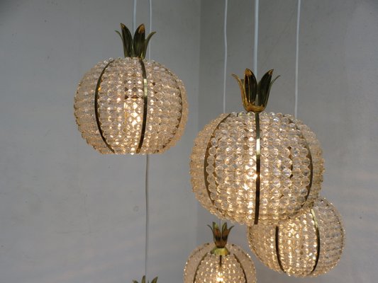 Cascading Pineapple Ceiling Lamp By Emil Stejnar For Rupert Nikoll 1950s