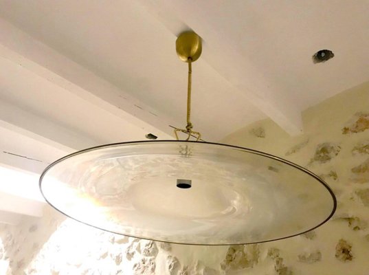 Large Murano Glass Circular Pendant By Gino Vistosi 1980s For At Pamono - Large Circular Ceiling Lights Large Murano Glass Circular Pendant By Gino Vistosi 1980s For At Pamono - Large Circular Ceiling Lights