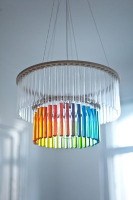 Glass Tube Chandelier: Maria by Gang Design Glass Tube Chandelier: Maria by Gang Design