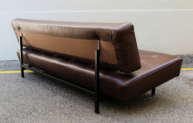 Vintage Brown Leather Sofa Bed 1960s Vintage Brown Leather Sofa Bed 1960s