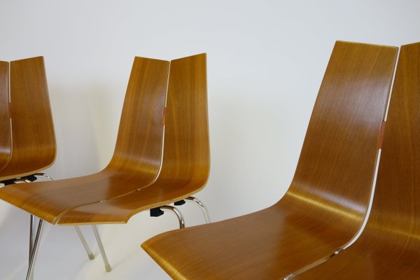 Chaises Bellmann Par Pour Horgen Glarus1950sSet Hans Empilables De 4 Yfb67gy