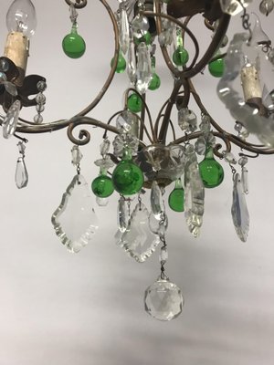 Foil replacement for chandelier murano crystal clear verde art servants 579 