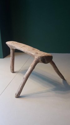 Vintage French Fir Shepherd Stool