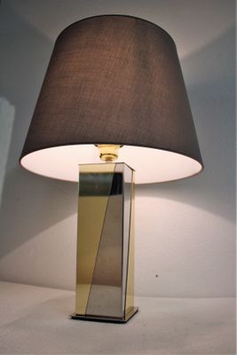 brass and chrome table lamps