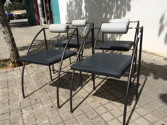 Vintage Postmodern Dining Chairs, Set of 4 for sale at Pamono