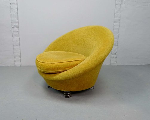 Mid Century Yellow Lounge Chair By Keith Haring For Bretz 1980s