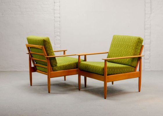Set of Mid-Century Scandinavian Lounge Chairs from France and Son