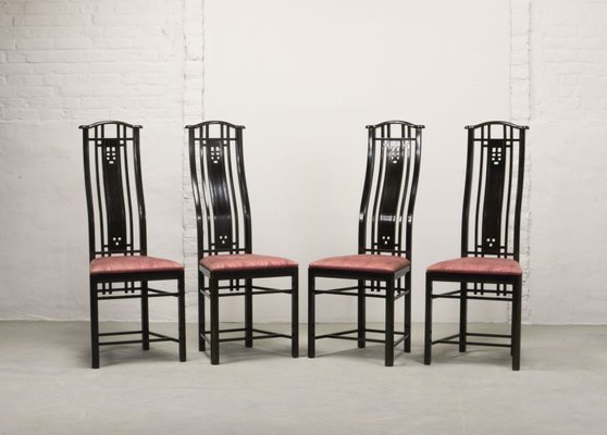 High Back Dining Chairs From Giorgetti, High Back Dining Room Chairs