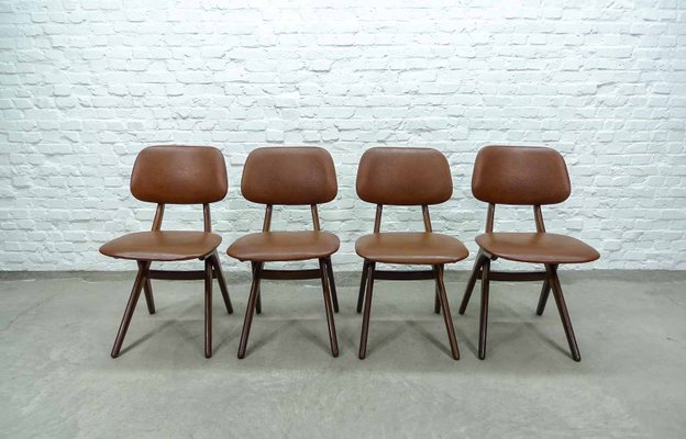 Caramel Leatherette Dining Chairs, Caramel Color Dining Chairs
