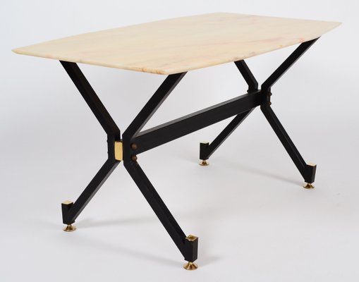 Italian Coffee Table With Marble Top 1960s For At Pamono Italian Coffee Table With Marble Top 1960s 1