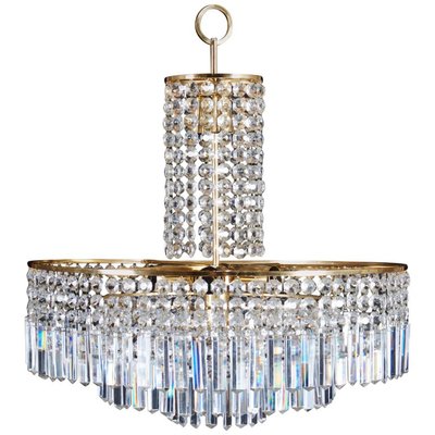 Vintage Cut Crystal Chandelier From, How To Lower Chandelier