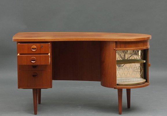 Model 54 Teak Executive Writing Desk By Kai Kristiansen For Model 54 Teak Executive Writing Desk By