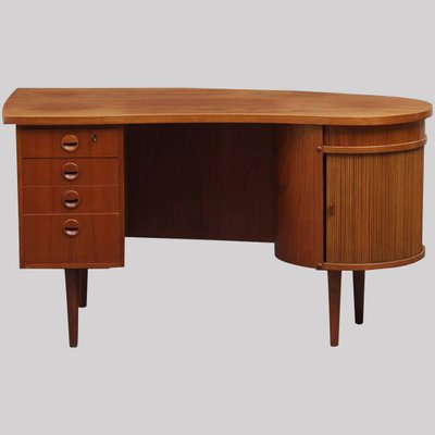 Model 54 Teak Executive Writing Desk By Kai Kristiansen For