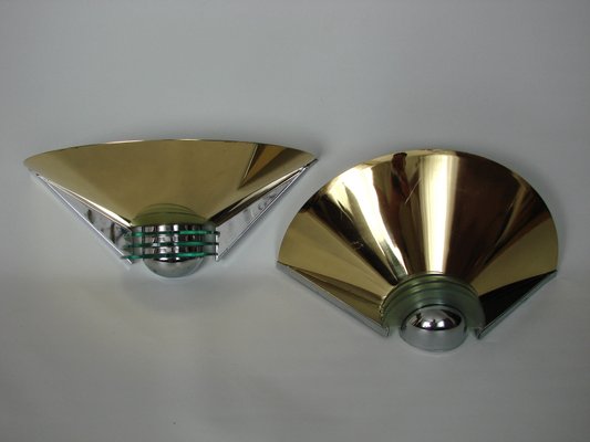 Lamparas De Pared Vintage De Nave Leuchten Anos 70 Juego De 2 En