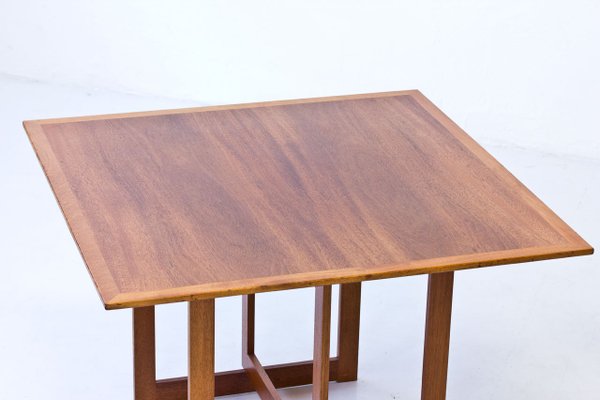 Square Mahogany Coffee Table From Karl Andersson Söner 1950s Square Mahogany Coffee Table From Karl Andersson Söner 1950s