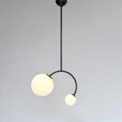 Black Digon Mini Lamp With Globe Shades, Mini Globe Pendant Light Black