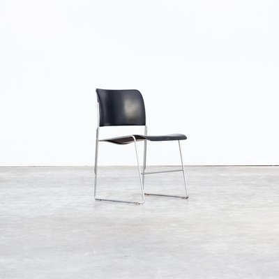 Model 40 4 Metal Stacking Chairs By David Rowland For Office Model 40 4 Metal Stacking Chairs By David Rowland For Office Furniture Systems 1977