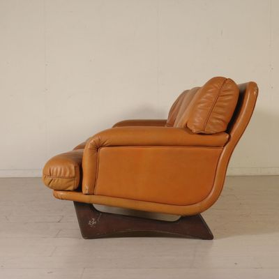 Leather Foam Padding Sofa 1960s For Sale At Pamono