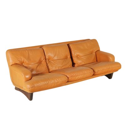 Leather Foam Padding Sofa 1960s