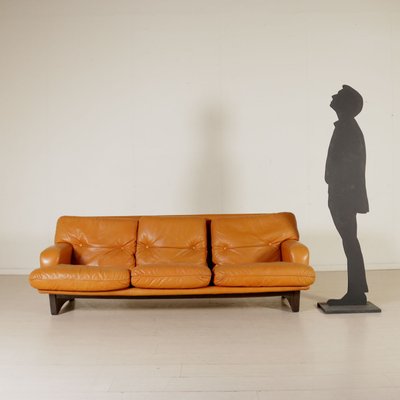 Leather Foam Padding Sofa 1960s For Sale At Pamono