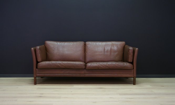 Vintage Danish Sofa In Leather For At Pamono Vintage Danish Sofa In Leather 1