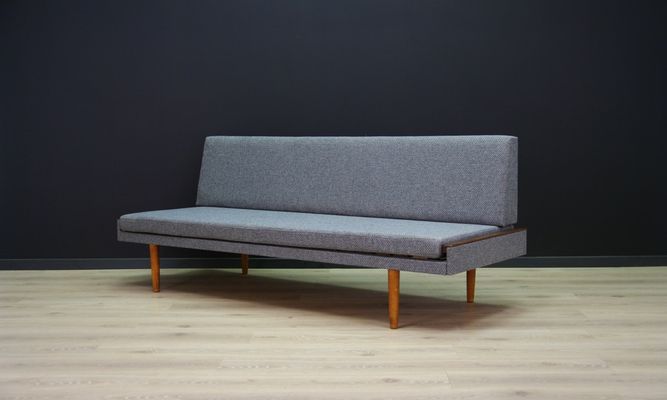 Vintage Danish Sofa In Grey